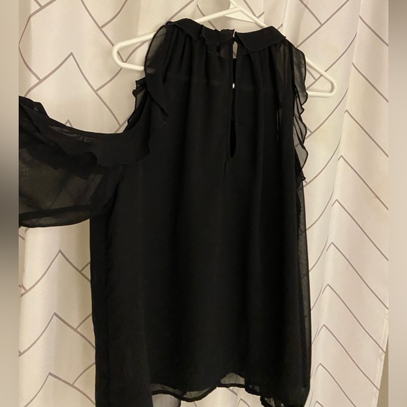 Zara Black Shoulderless top - Picture 2 of 7